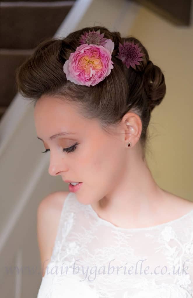 An edgy and romantic updo - one of my favourite bridal looks