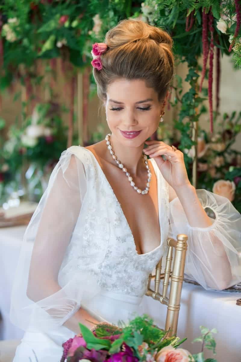 elegant hair and makeup